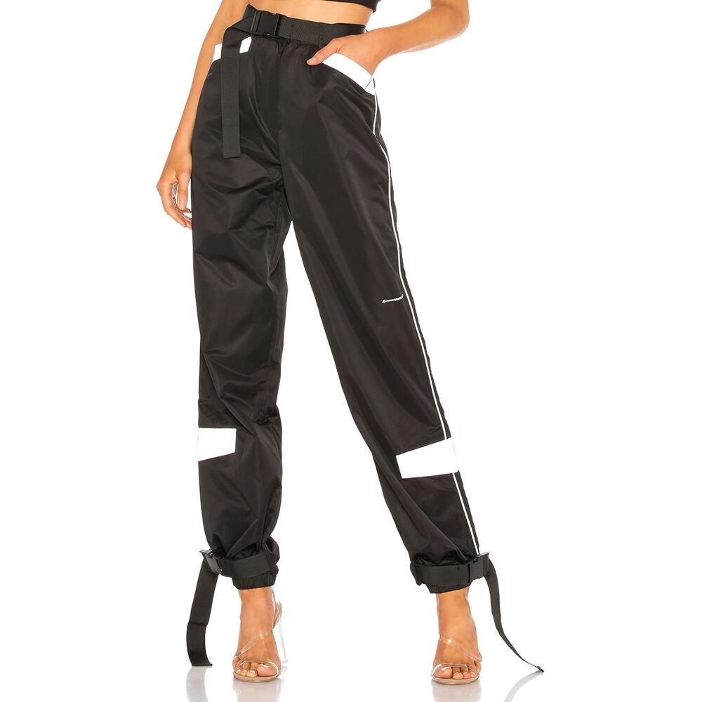I.AM.GIA Black and White Track Joggers